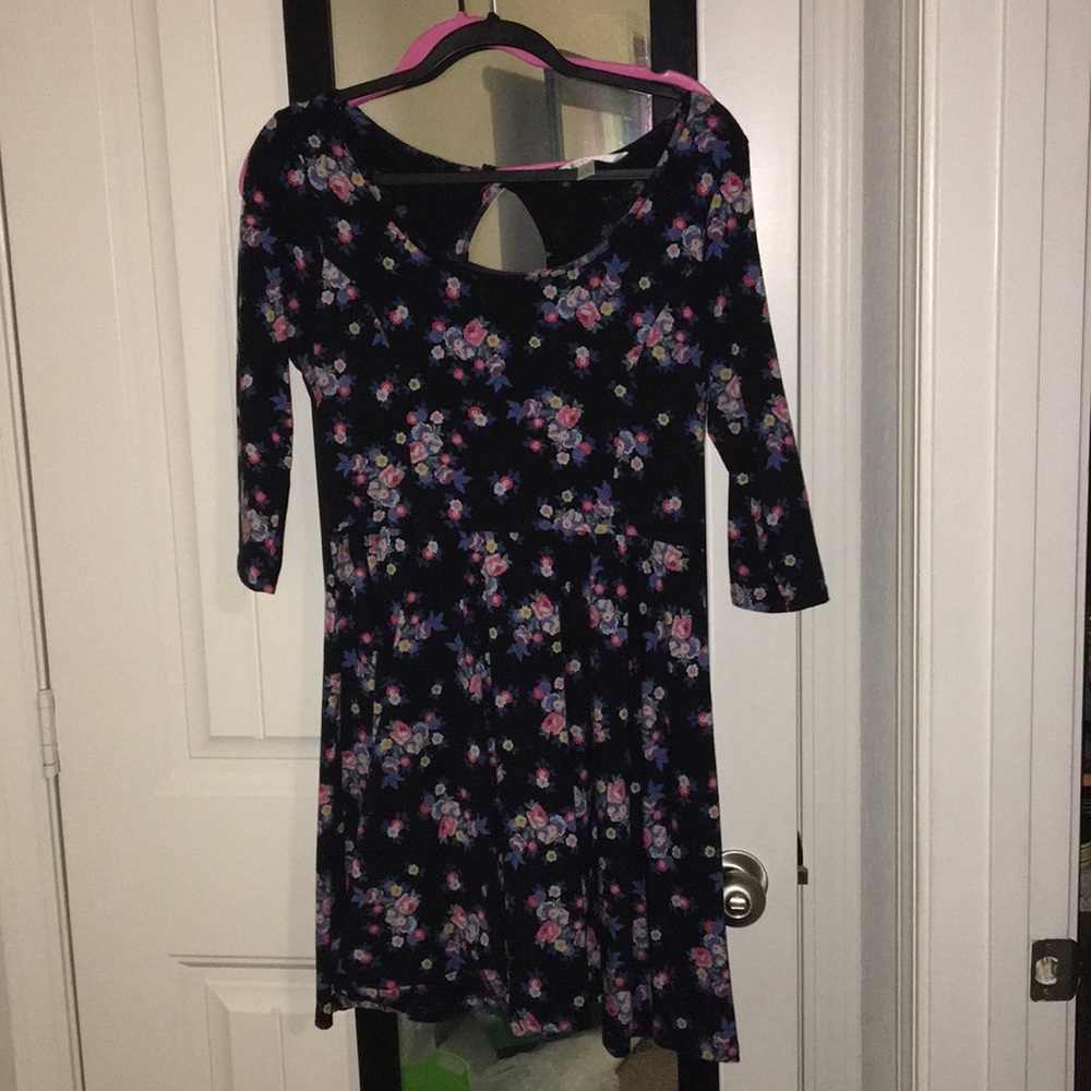 Black floral LC Lauren Conrad dress